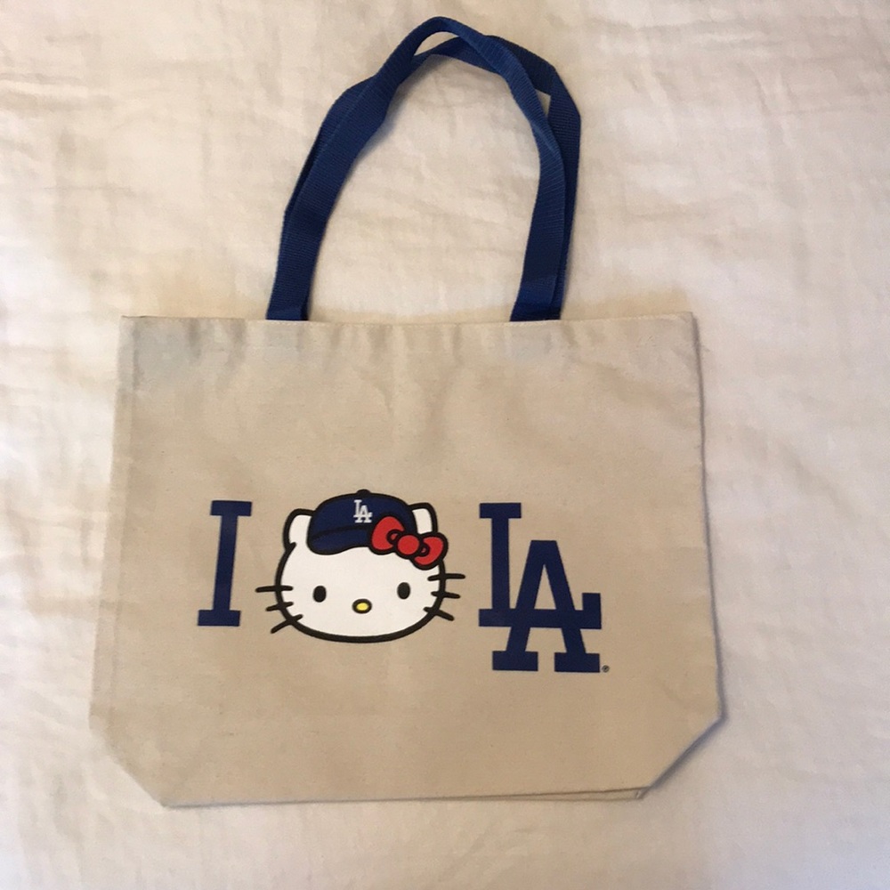 Hello Kitty x LA Dodgers tote bag